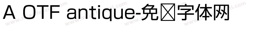 A OTF antique字体转换